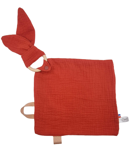 Doudou lange - Lapin Terracotta Llooni