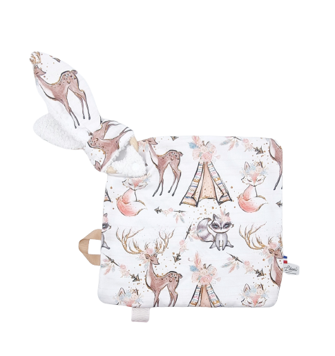 Doudou d'éveil - Peluche lapin Bohème Chic Llooni