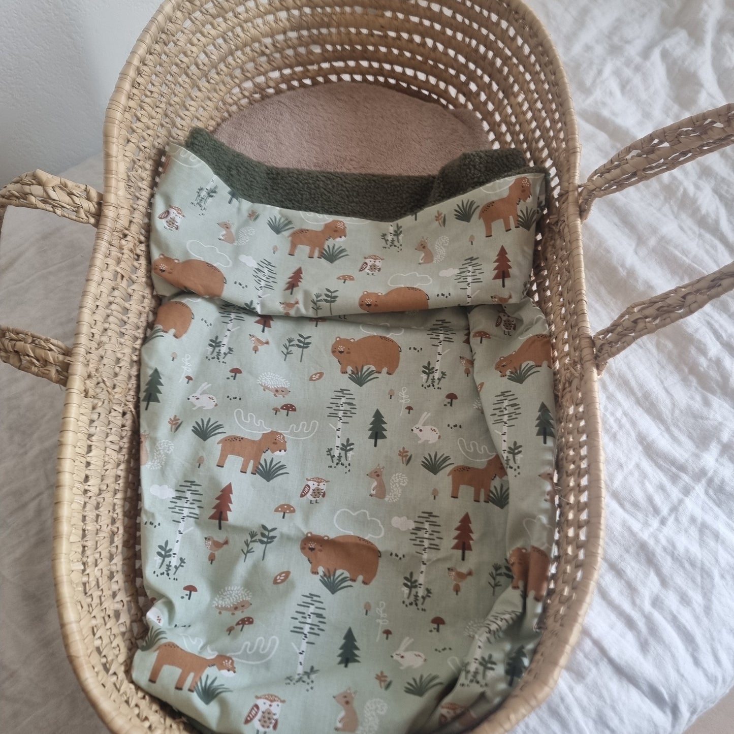Couverture bébé personnalisée en lange Beige Llooni