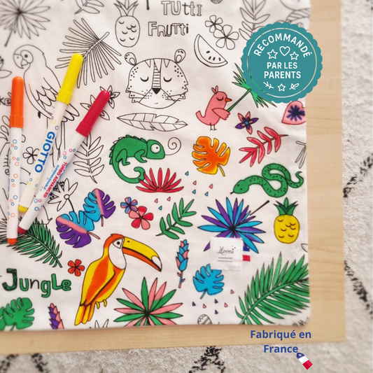 Set à colorier lavable “Jungle” Llooni