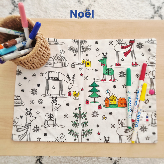 Set à colorier lavable “Noël” Llooni