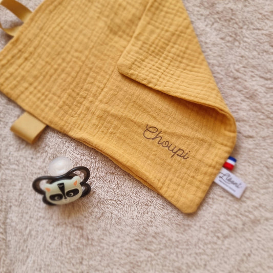 Doudou Lapin Personnalisable · Lange Ocre Llooni