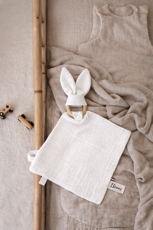 Doudou Lapin Personnalisable · Lange Blanc
