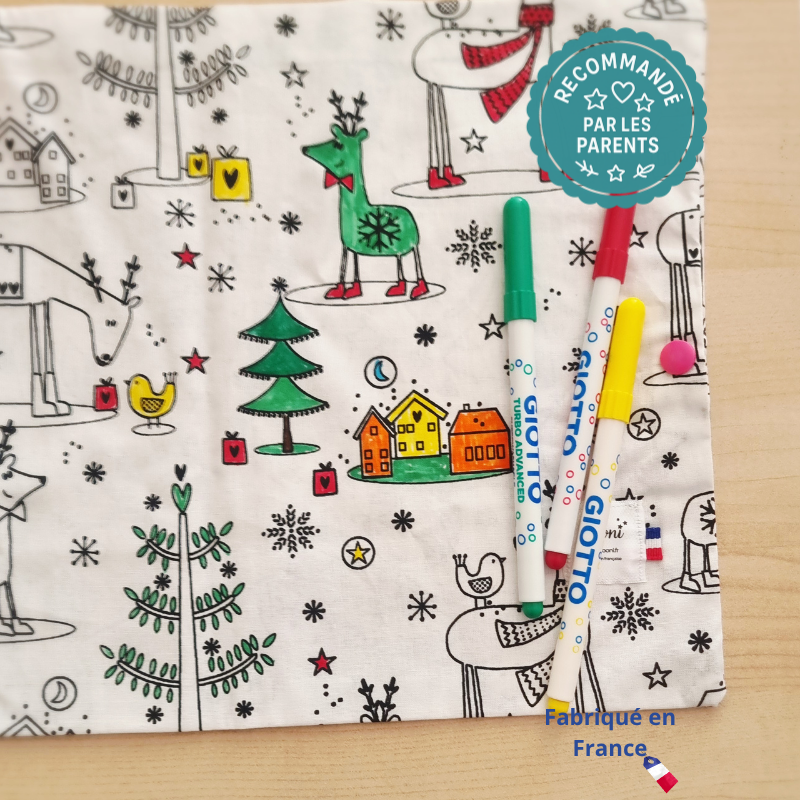 Set à colorier lavable “Noël” Llooni