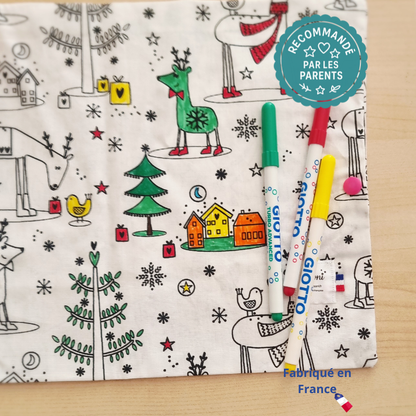 Set à colorier lavable “Noël” Llooni