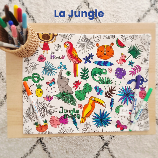 Set à colorier lavable “Jungle” Llooni
