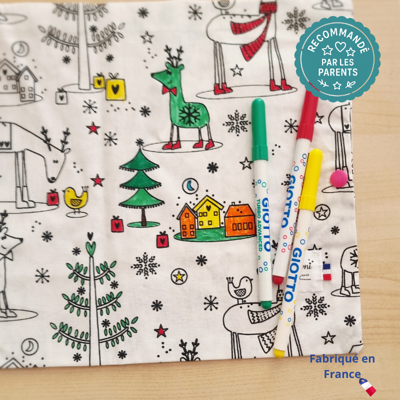 Set à colorier lavable “Noël” Llooni