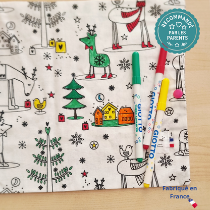 Set à colorier lavable “Noël” Llooni
