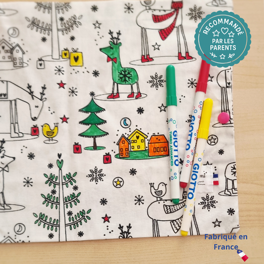 Set à colorier lavable “Noël” Llooni