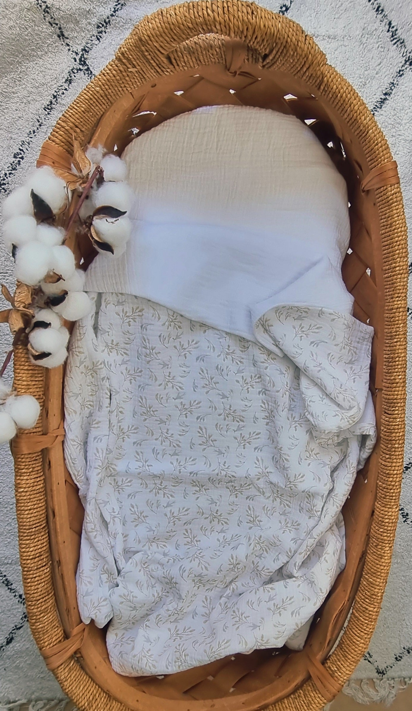 Couverture bébé personnalisée Lange Hirondelles