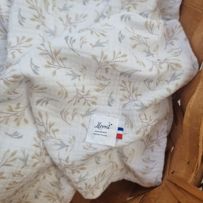 Couverture bébé personnalisée Lange Hirondelles