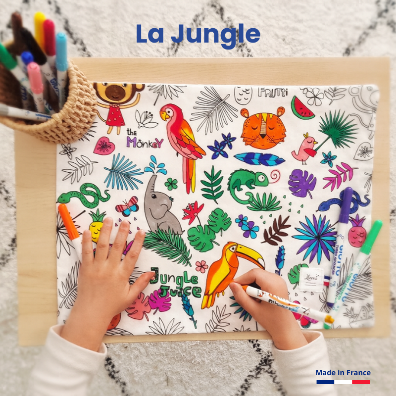 Set à colorier lavable | Jungle Llooni