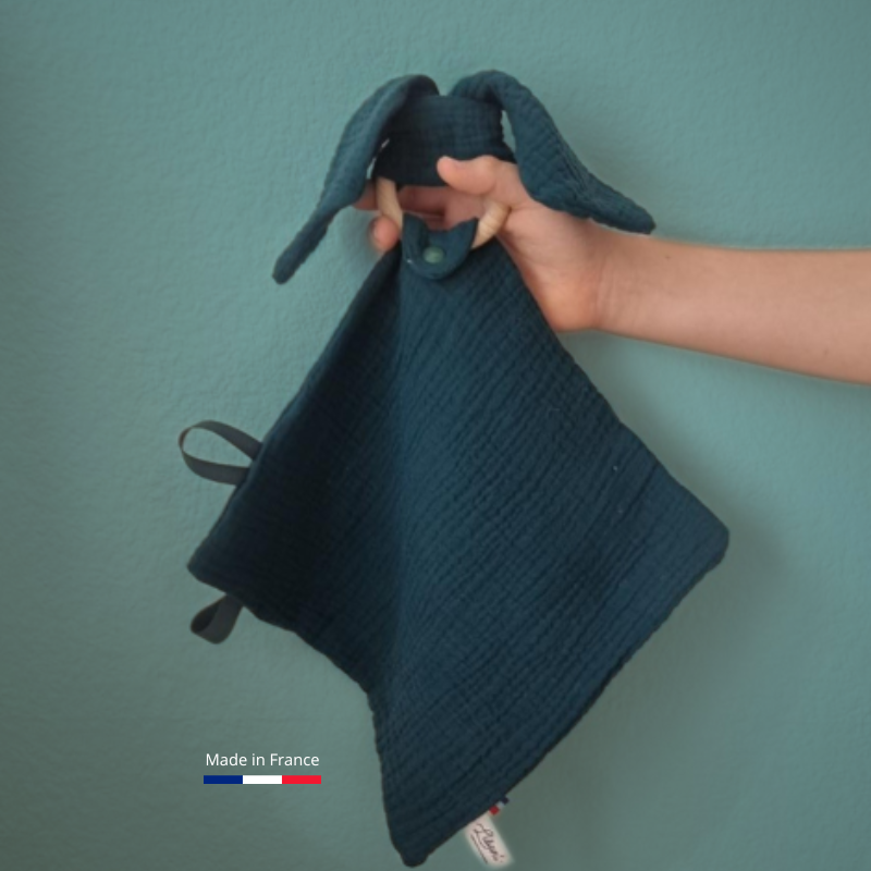 Doudou lapin Personnalisable | Lange Vert Sapin Llooni