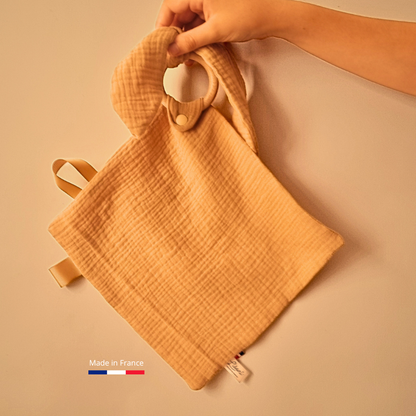 Doudou Lapin Personnalisable | Lange Ocre Llooni