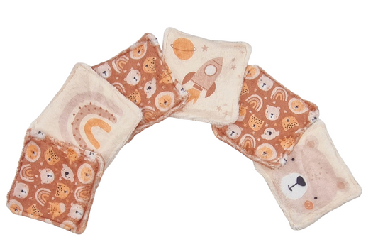 Baby washcloths - Teddy bear