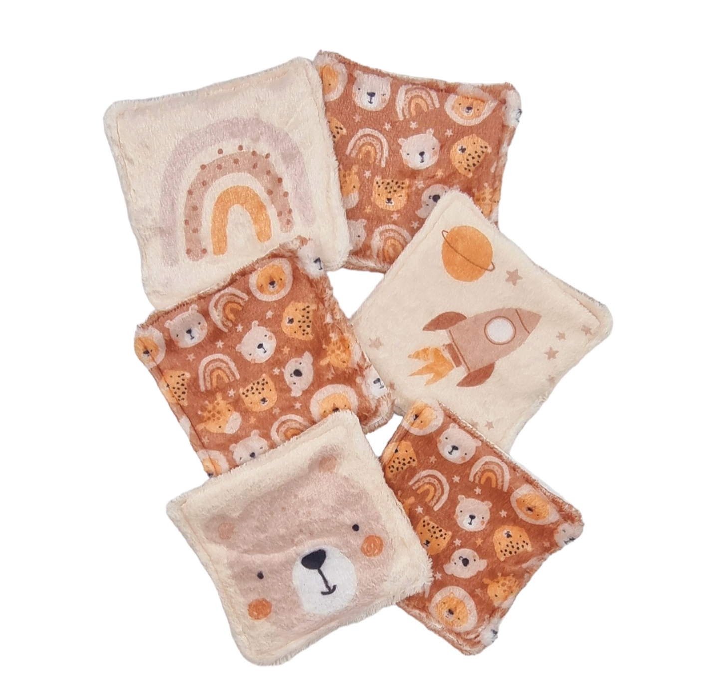 Baby washcloths - Teddy bear