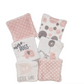 Débarbouillettes Bébé — Rose & Blanc Llooni