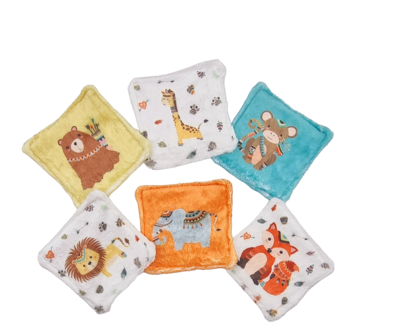 Débarbouillettes Bébé — Animaux Llooni