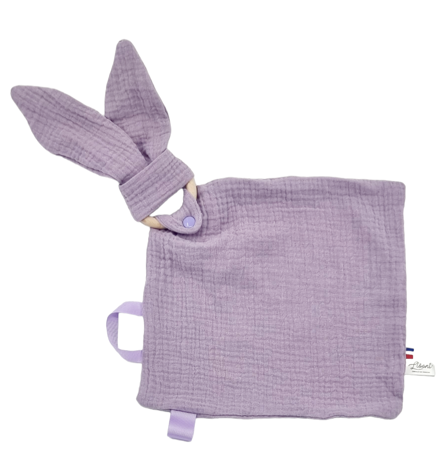 doudou-bébé-lange-violet-Le-Lavande