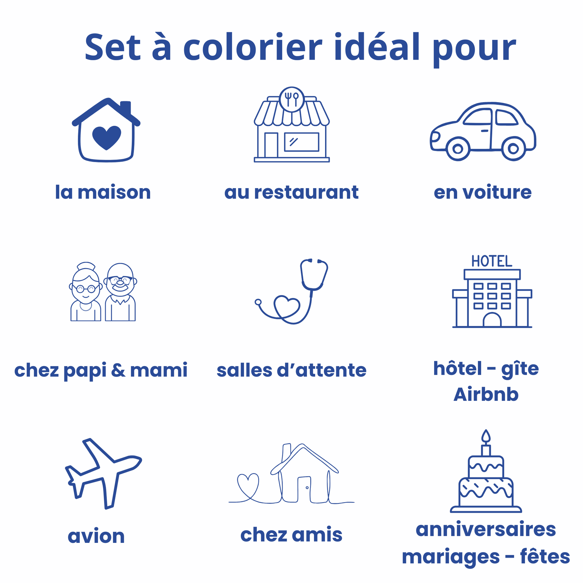Set à colorier lavable “Cosmic” Llooni