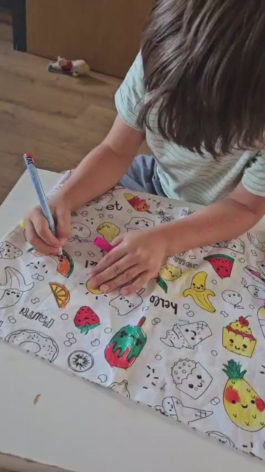 Nappe à Colorier Lavable | Noël