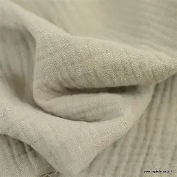 Lange bébé personnalisable en double gaze de coton · Beige Llooni