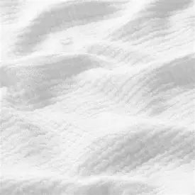 Lange bébé personnalisable en double gaze de coton · Blanc Llooni